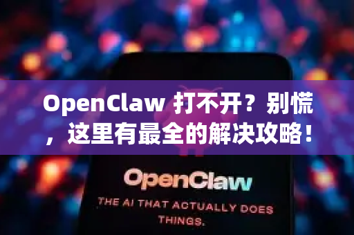 OpenClaw 打不开？别慌，这里有最全的解决攻略！
