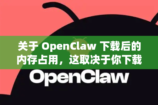 关于 OpenClaw 下载后的内存占用，这取决于你下载的具体内容（是基础工具、预训练模型还是完整模型包）以下是详细说明-第1张图片-官方获取 | OpenClaw下载 - openclaw官网
