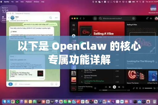 以下是 OpenClaw 的核心专属功能详解