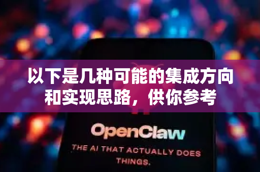 以下是几种可能的集成方向和实现思路，供你参考